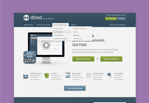 Doxo Provider Website