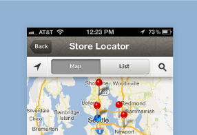 Nordstrom Store Locator iPhone